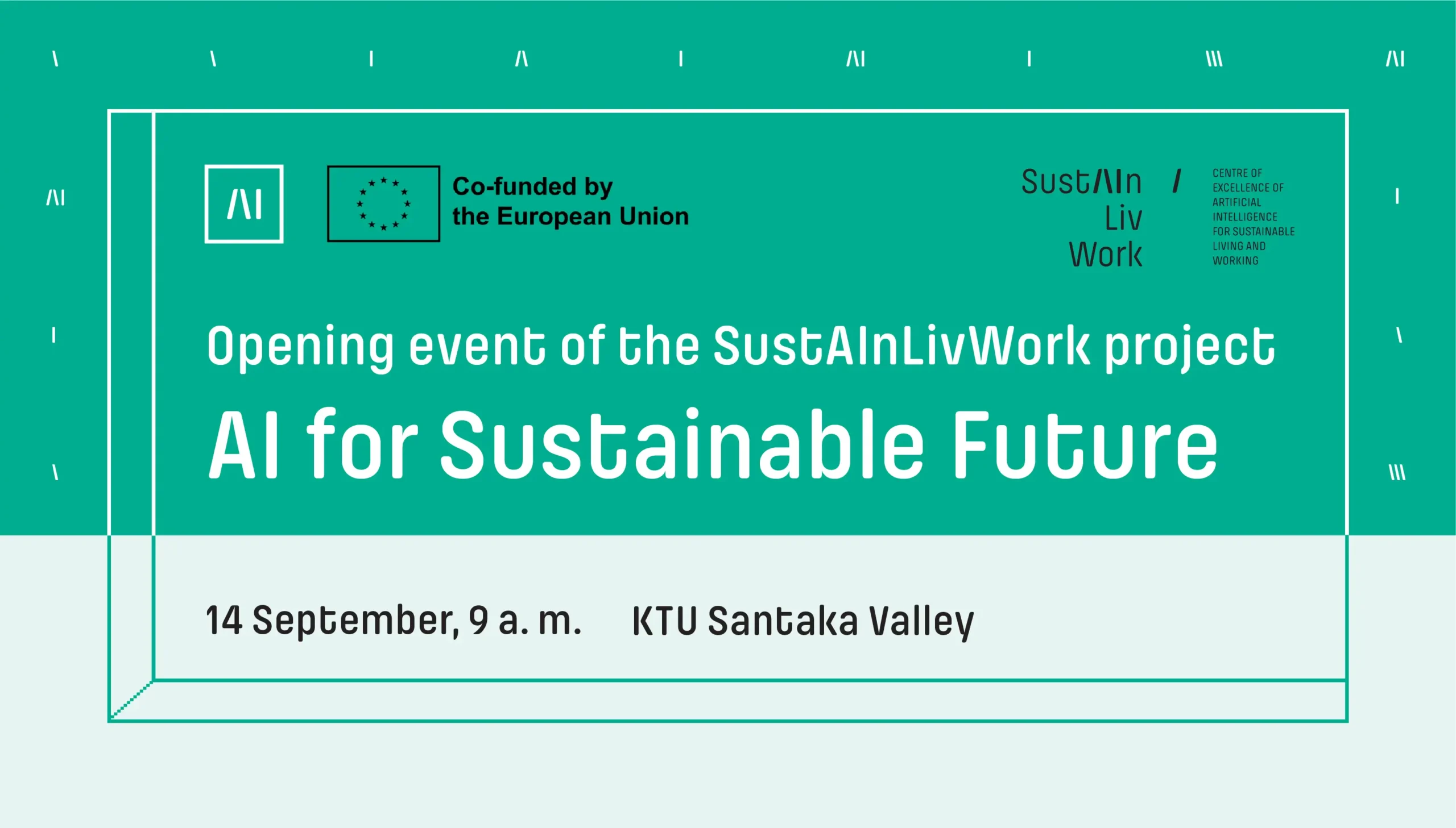 The opening event AI for Sustainable Future
